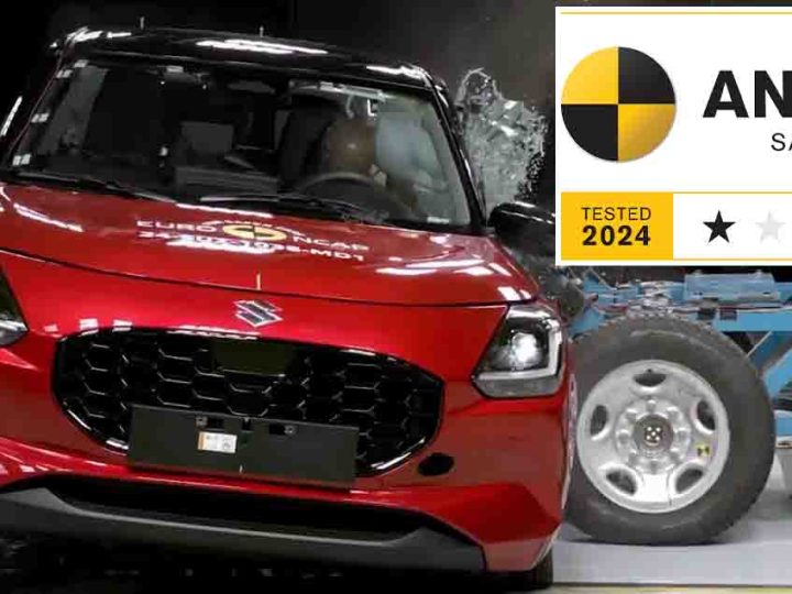 คะแนนความปลอดภัยการชน 1 ดาว ANCAP SUZUKI SWIFT MY2024