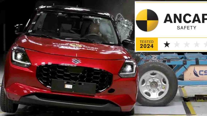 คะแนนความปลอดภัยการชน 1 ดาว ANCAP SUZUKI SWIFT MY2024