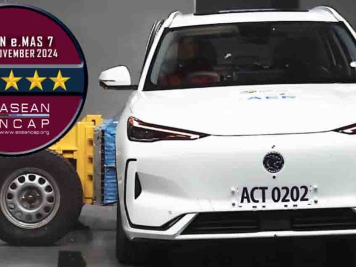 คะแนนความปลอดภัยการชน 5 ดาว GEELY EX5 / PROTON e.MAS 7 ทดสอบ ASEAN NCAP