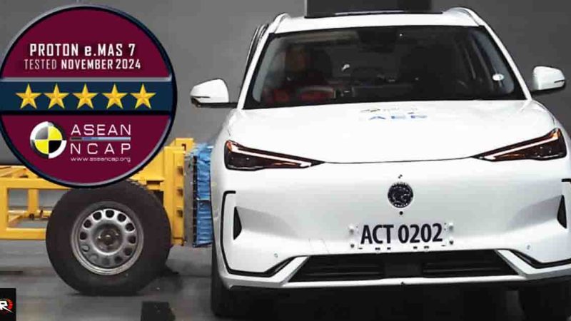 คะแนนความปลอดภัยการชน 5 ดาว GEELY EX5 / PROTON e.MAS 7 ทดสอบ ASEAN NCAP
