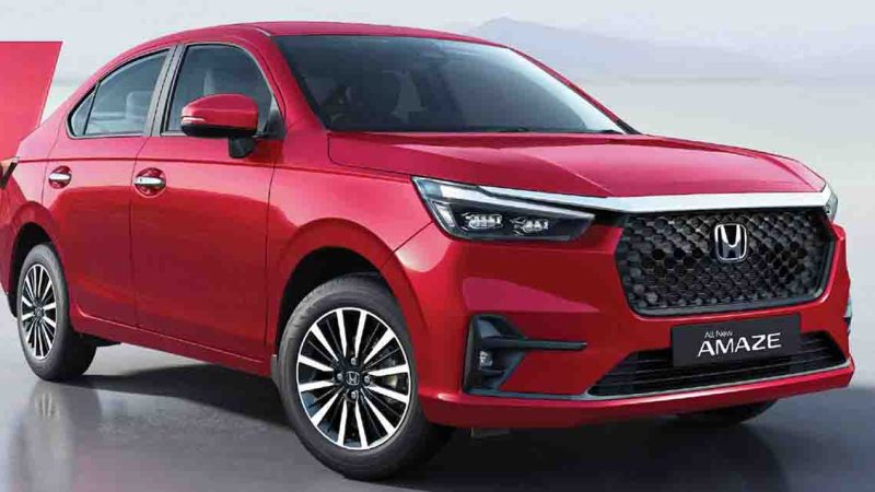 เปิดราคา 324,000 บาทในอินเดีย HONDA AMAZE เจนที่ 3 เพิ่ม ADAS ใหม่