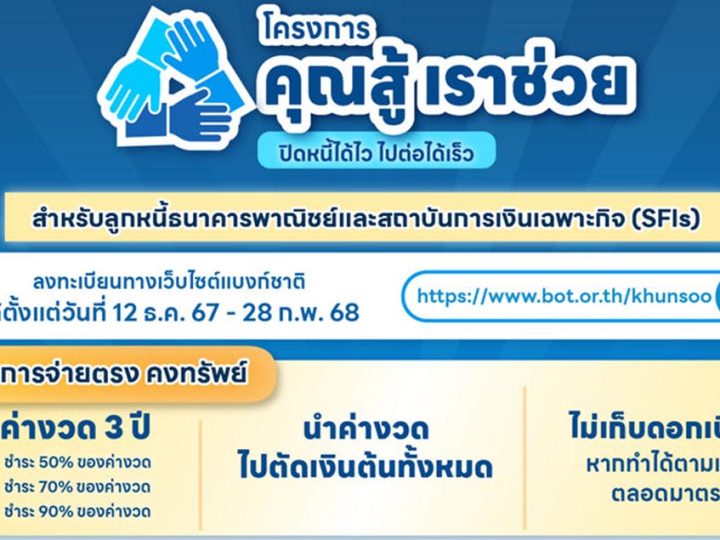 ธปท.ร่วมคลัง เปิดโครงการลดเงินผ่อน 3 ปีแรก สำหรับสินเชื่อรถยนต์ และ บ้าน