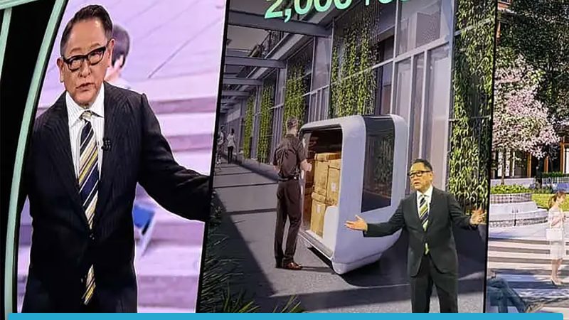 อากิโอะ โตโยดะ ประธานบริษัท Toyota Motor กล่าวถึงการควบรวม Honda และ Nissan ในงานแสดงสินค้า CES 2025