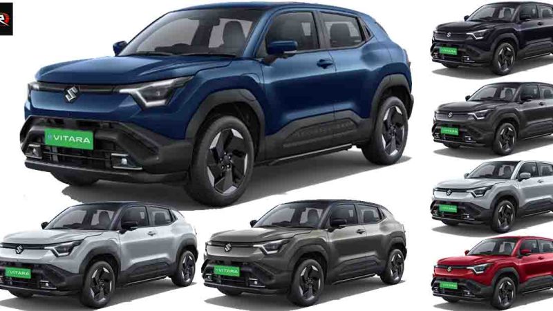 9 สีตัวถัง Suzuki e Vitara วิ่งได้ 500 กม./ชาร์จ ในอินเดีย ก่อนการเปิดตัว พร้อมส่งขายทั่วโลก