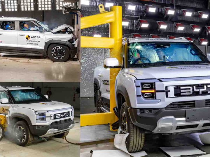 ทดสอบการชน ANCAP ระดับ 5 ดาว BYD SHARK 6 กระบะปลั๊กอินไฮบริด