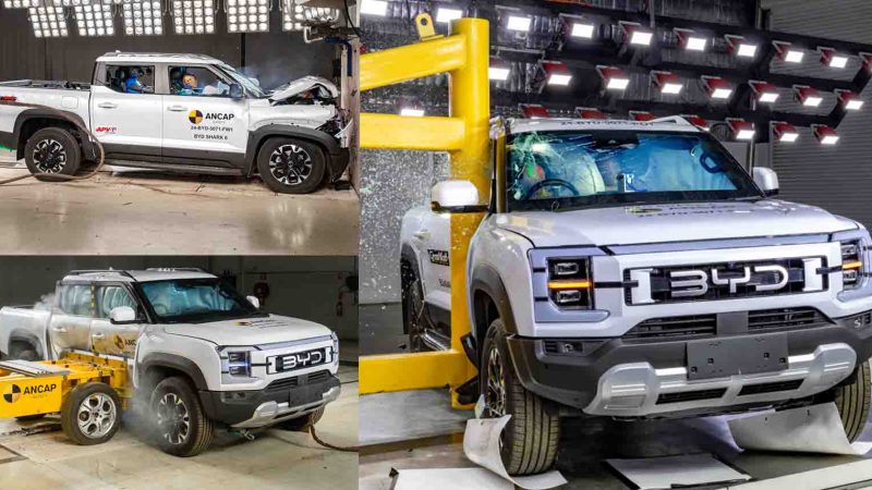 ทดสอบการชน ANCAP ระดับ 5 ดาว BYD SHARK 6 กระบะปลั๊กอินไฮบริด