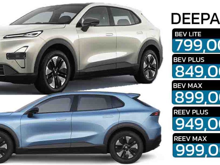 5 รุ่นย่อยมีไรน่าสนใจ DEEPAL S05 BEV และ REEV ราคา 799.000 – 999.000 บาท