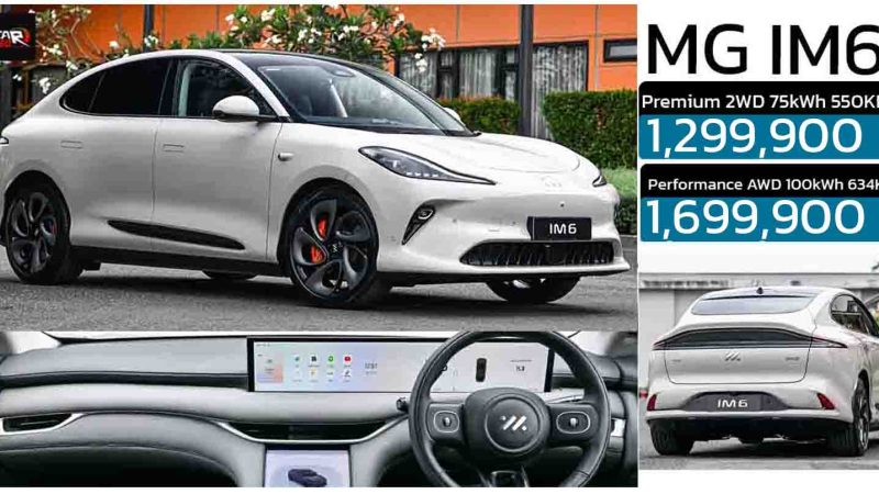 ปรับลด 100,000 บาท IM6 SUV 550 – 634 กม./ชาร์จ NEDC เหลือ 1,299,900 – 1,699,900 บาท