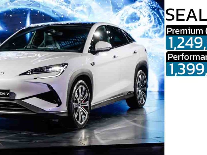 กลับมาสู่ราคาเดิม 1,249,900 – 1,399,900 บาท BYD Sealion 7 567 กม./ชาร์จ NEDC