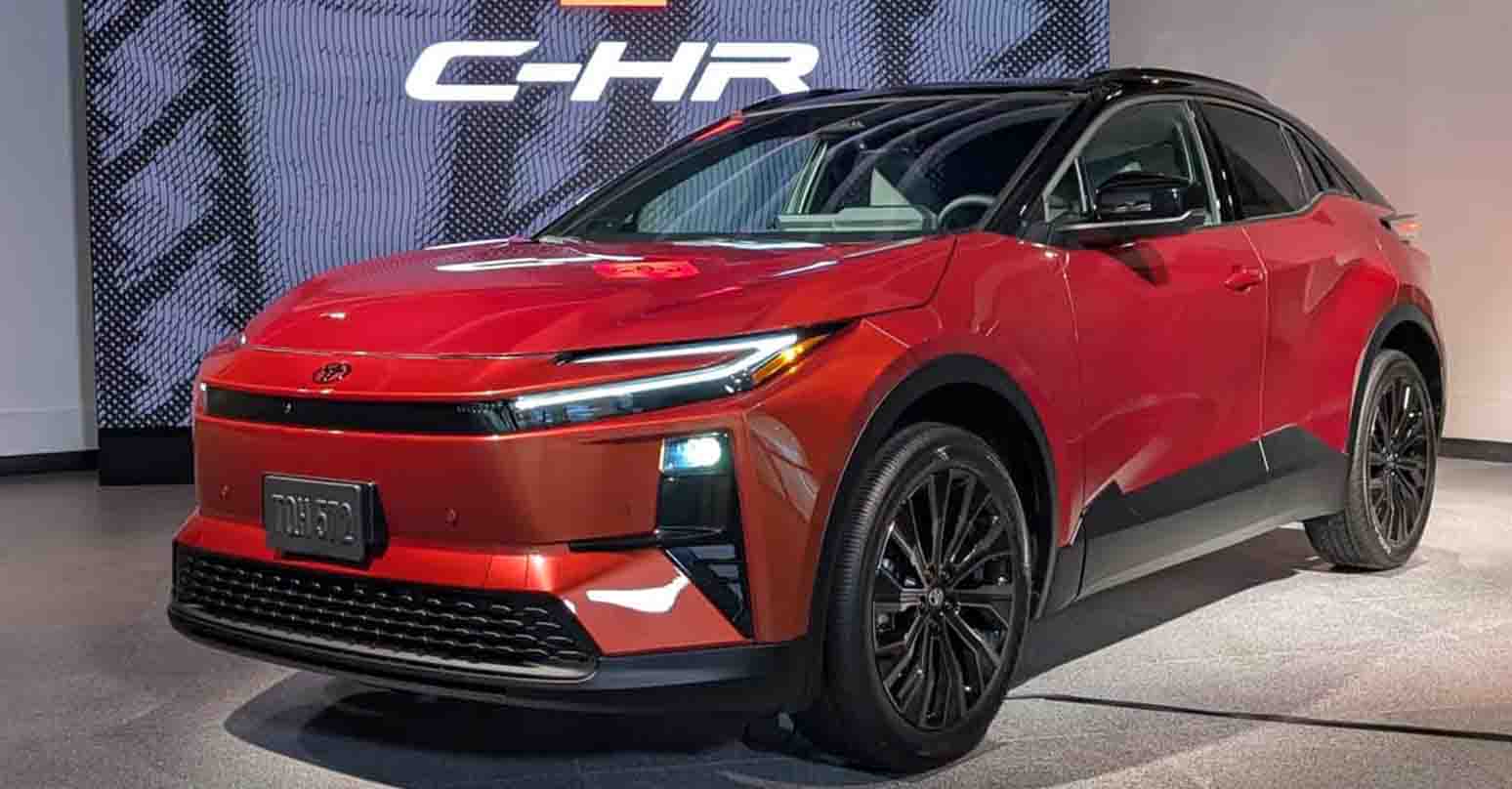 ภาพคันจริง TOYOTA C-HR BEV ในสหรัฐฯ 74.7kWh 467 กม./ชาร์จ EPA
