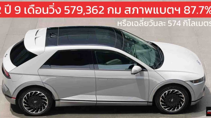 ชาวเกาหลีใต้ ใช้ EV คุ้มค่า Hyundai Ioniq 5 2 ปี 9 เดือนวิ่งกว่า 579,362 กม. สภาพแบตฯ 87.7%