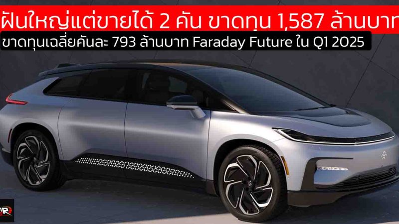 ฝันใหญ่แต่ขายได้ 2 คัน ขาดทุน 1,587 ล้านบาท Faraday Future ใน Q1 2025