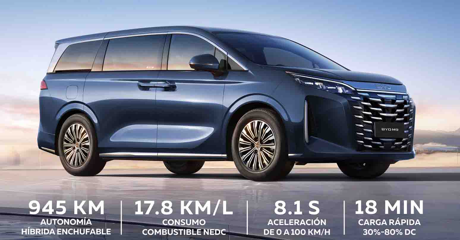 เปิดราคา 1.69 ล้านบาทในเม็กซิโก BYD M9 MPV ปลั๊กอินไฮบริด หลังจากนั้นเปิดตัวเอเชีย