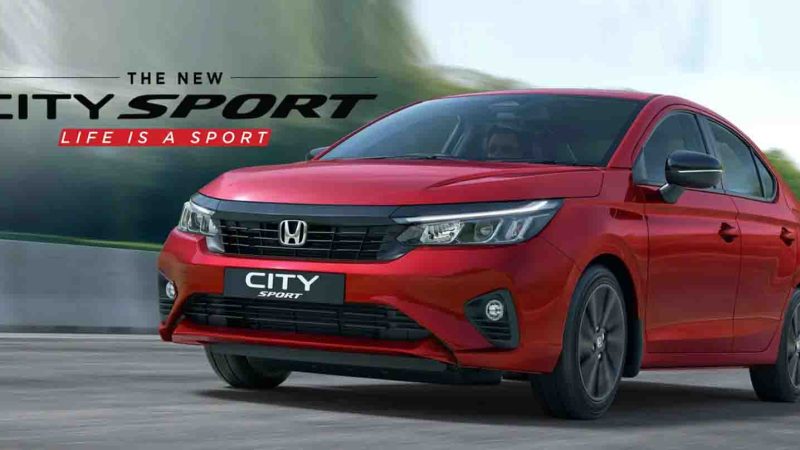 เปิดตัว HONDA CITY SPORT ในอินเดีย ราคา 565,000 บาท เบนซิน 1.5 121 แรงม้า 18.4 กม./ลิตร
