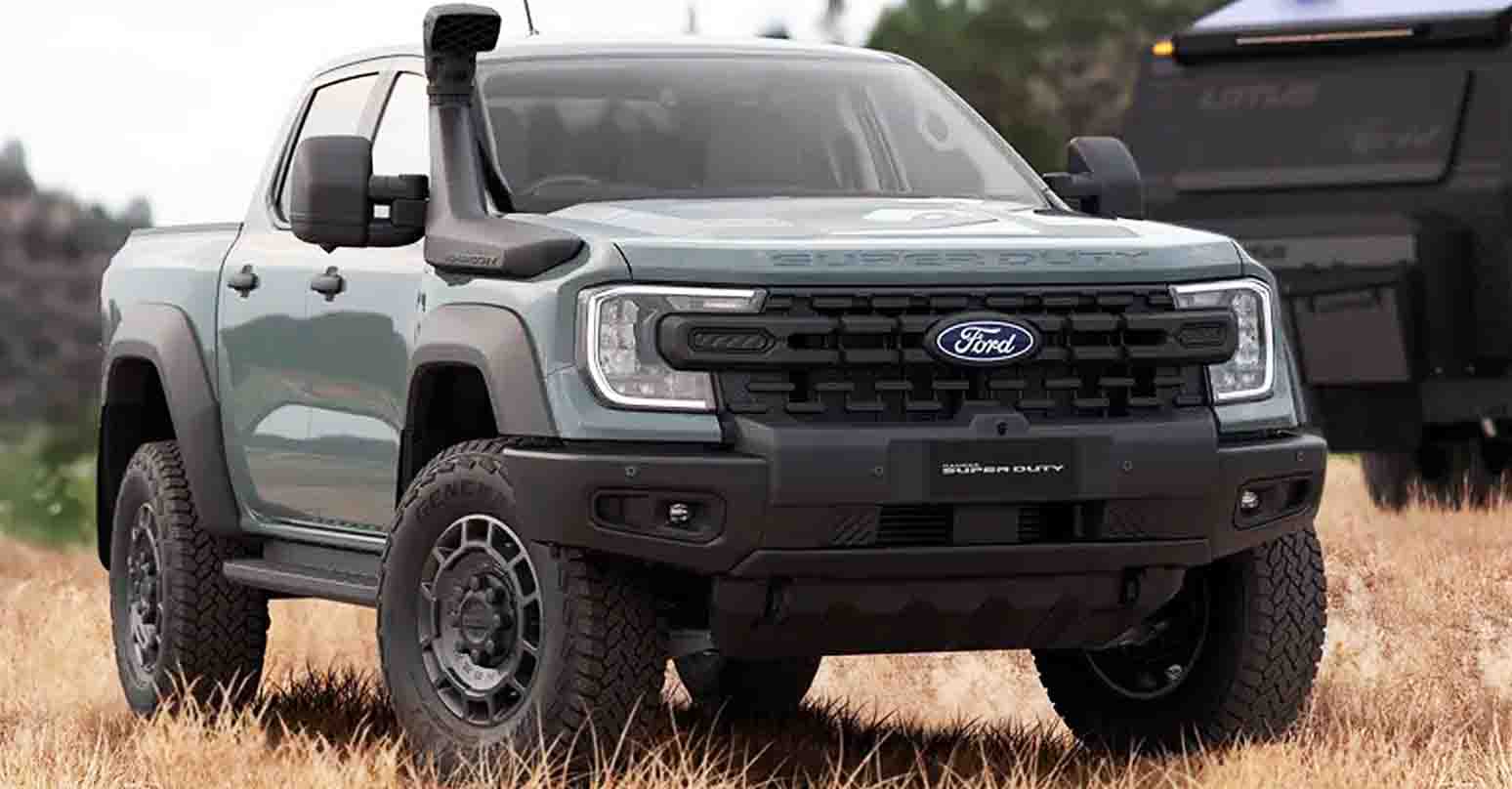 เปิดราคา 1.76 – 1.90 ล้านบาท ในออสเตรเลีย Ford Ranger Super Duty 2025 ลากจูงได้ถึง 4.5 ตัน