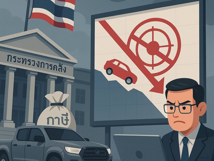 แค่ 7 เดือน ภาษีรถยนต์จัดเก็บภาษีรลดลง1.7 หมื่นล้าน พิษเศรษฐกิจซบเซา-หรือ EV ดาบสองคม