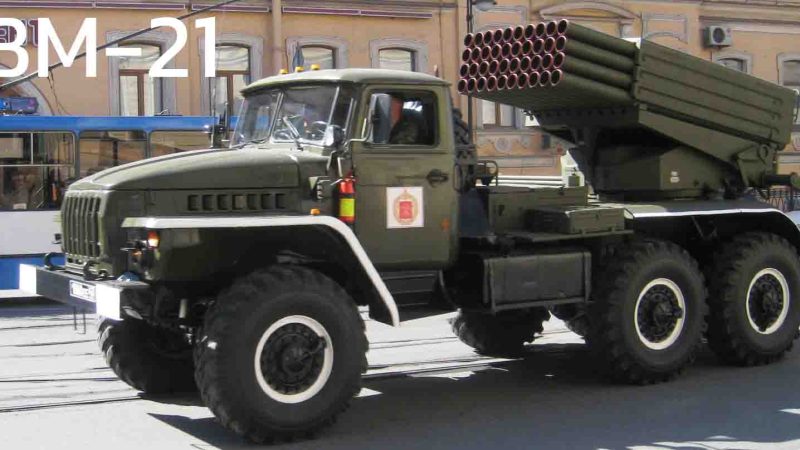 BM-21 “Grad” จรวดถล่มระลอกเดียว 40 ลูก ระยะ 20 กม. ของกัมพูชา