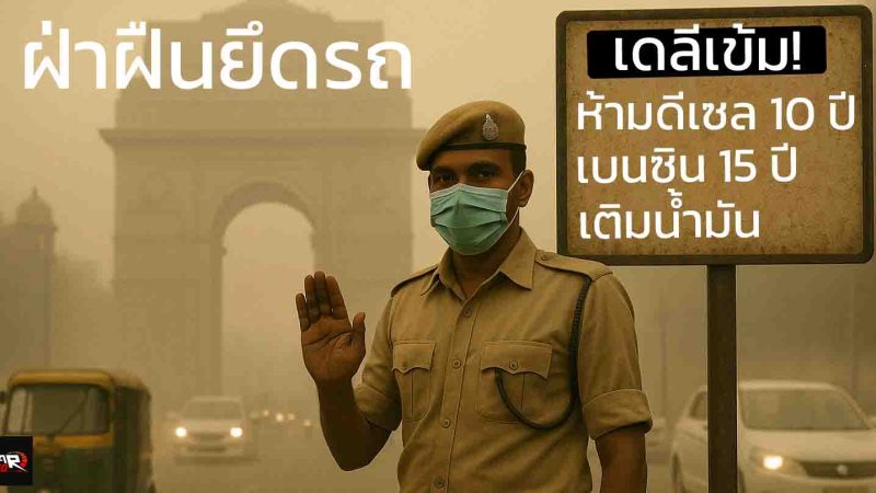 กรุงเดลี อินเดีย! ออกมาตรการเข้ม ห้ามรถดีเซล 10 ปี เบนซิน 15 ปี เติมน้ำมัน ฝ่าฝืนยึดรถ