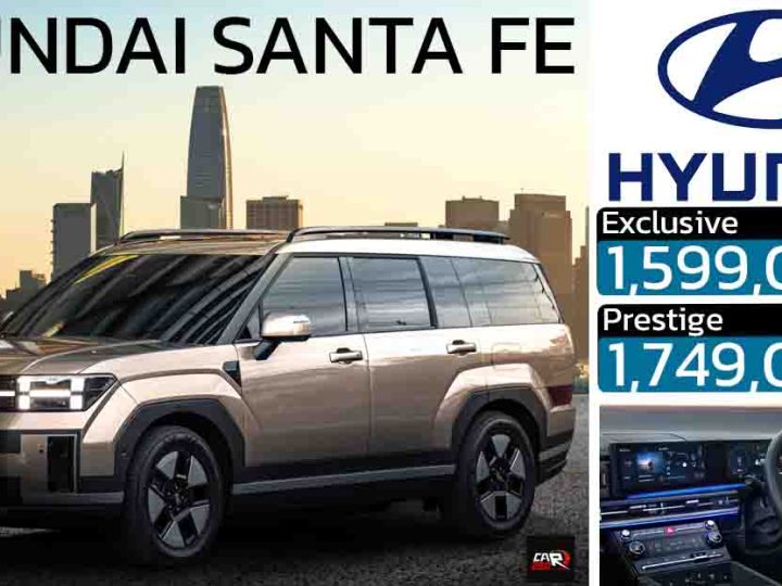 เปิดขายไทย 1.59 – 1.74 ล้านบาท All NEW Hyundai SANTA FE ใหม่ 1.6 ไฮบริด 235 แรงม้า FWD