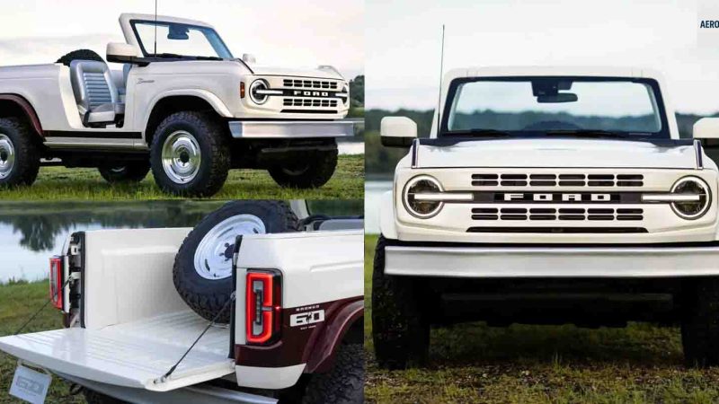 Ford Bronco Roadster Concept ฉลอง 60 ปี ตำนานออฟโรด ไร้หลังคา ไร้ประตู สไตล์ย้อนยุค