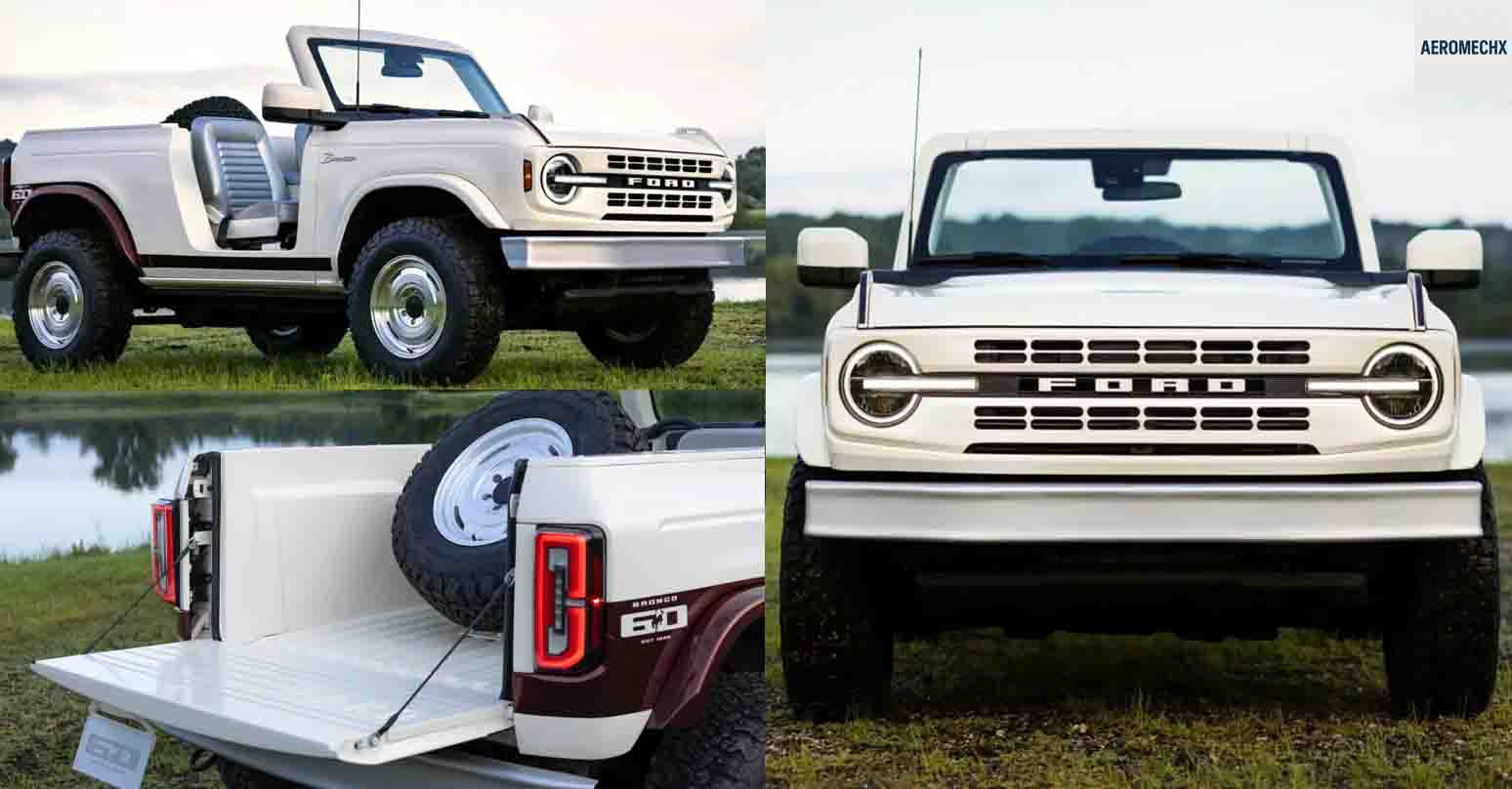 Ford Bronco Roadster Concept ฉลอง 60 ปี ตำนานออฟโรด ไร้หลังคา ไร้ประตู สไตล์ย้อนยุค