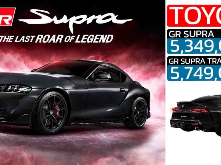 เปิดขายไทย 5.34 – 5.74 ล้านบาท Toyota GR Supra (MY2025) TRACK EDITION นำเข้าทั้งคันจากญี่ปุ่น