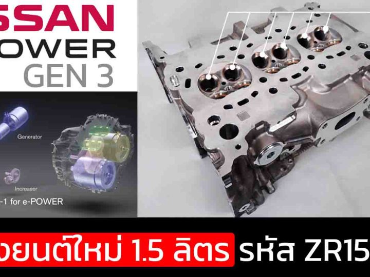 NISSAN เผยเครื่องยนต์ใหม่ 1.5 ลิตร ZR15DDTe ในขุมพลัง e-POWER เจนที่ 3 พร้อทเทคฯ STARC