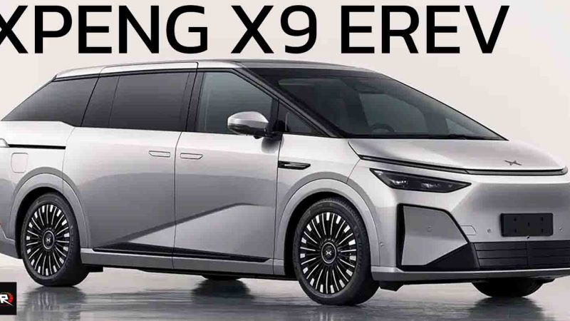 เผยภาพ XPENG X9 EREV ไฟฟ้าช่วงขยาย คาดวิ่งไฟฟ้าล้วน 450 กม.