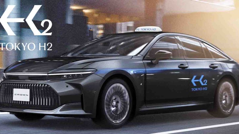 ปล่อยภาพ TOYOTA Crown Fuel Cell Taxi แท็กซี่ไฮโดรเจนระดับพรีเมียม