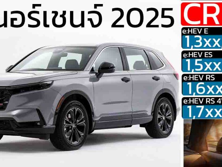 Honda CR-V e:HEV ใหม่ (ไมเนอร์เชนจ์ 2025) ปรับอุปกรณ์ เพิ่ม BSI , CTM ทุกรุ่น เปิดราคา Motor EXPO 2025