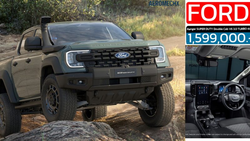 เปิดขายไทย 1,599,000 บาท Ford Ranger SUPER DUTY Double Cab V6 3.0 TURBO 4A-4WD