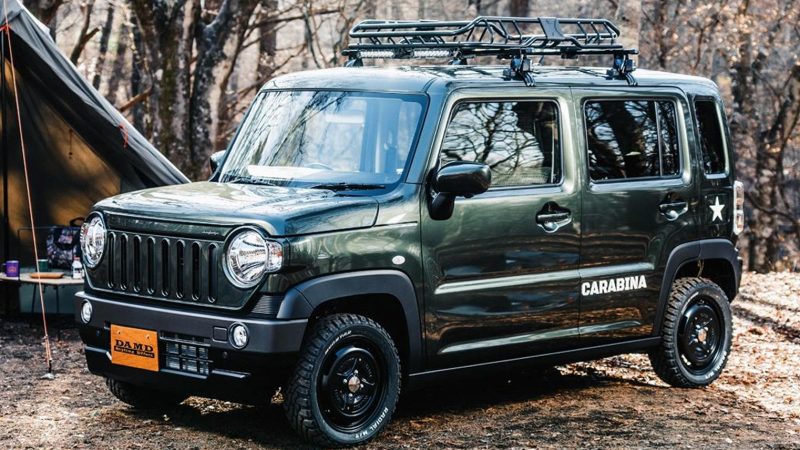 รวมภาพคันจริง ! Suzuki Hustler ชุดแต่ง DAMD CARABINA  ในประเทศญี่ปุ่น