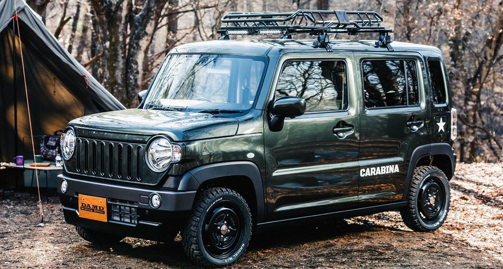 รวมภาพคันจริง ! Suzuki Hustler ชุดแต่ง DAMD CARABINA  ในประเทศญี่ปุ่น