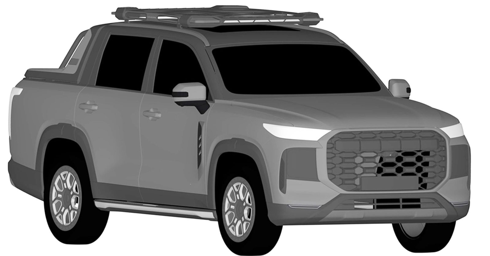 Chery โผล่ภาพสิทธิบัตร กระบะขนาดกลางใหม่ ในออสเตรเลีย