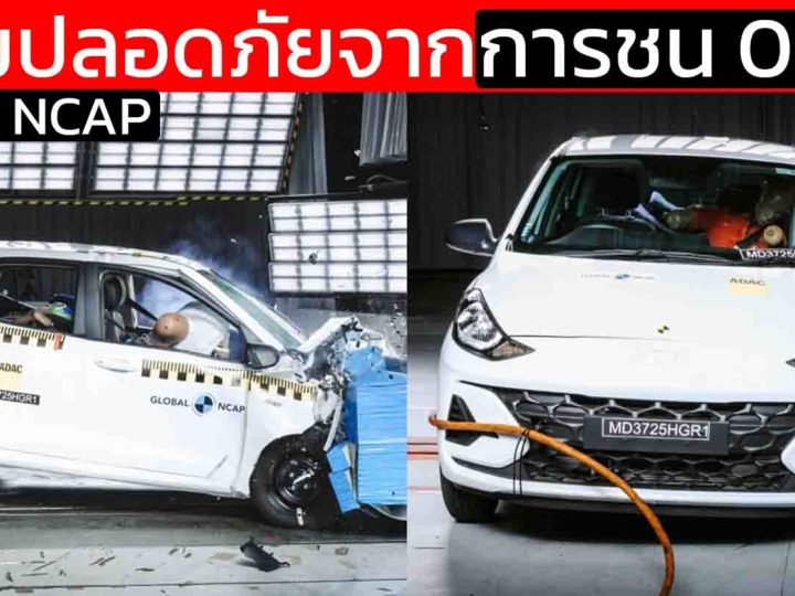 Hyundai Grand i10 ได้คะแนนความปลอดภัยจากการชน 0 ดาว Global NCAP