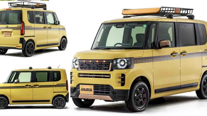 ชุดแต่ง DAMD Angie และ Rodney สำหรับ Honda N-BOX ในประเทศญี่ปุ่น