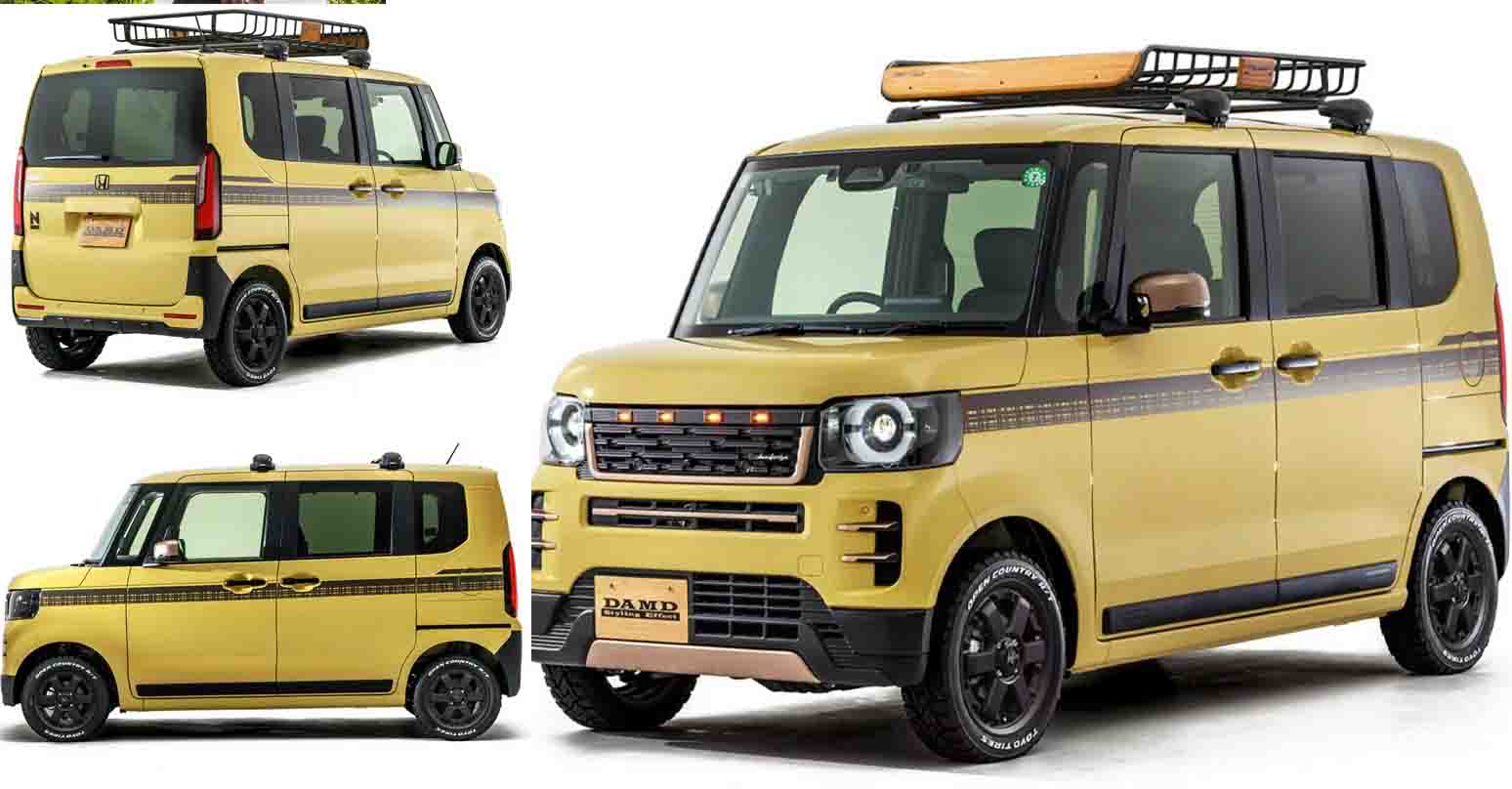 ชุดแต่ง DAMD Angie และ Rodney สำหรับ Honda N-BOX ในประเทศญี่ปุ่น