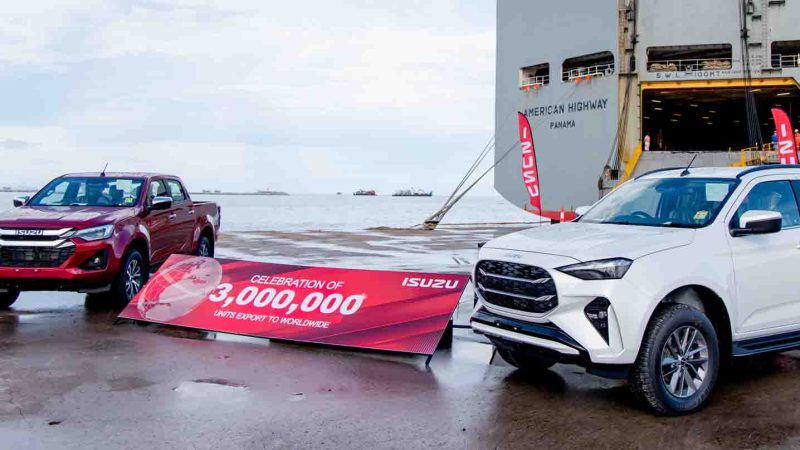 23 ปี ISUZU ผลิตรถยนต์ในไทย ส่งออกสะสมกว่า 3 ล้านคัน สร้างงานกว่า 850,000 คน