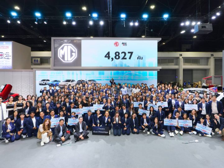 เอ็มจีปิดงาน MOTOR EXPO 2025 อย่างสวยงาม กวาดยอดจองรวม 4,827 คัน โตขึ้น 46%
