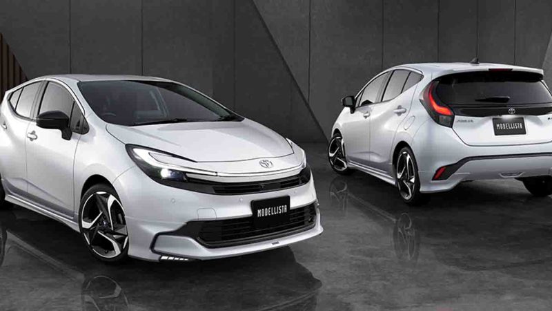 ชุดแต่ง MODELLISTA : TOYOTA Aqua รุ่นปรับโฉม 2025 เปิดขายญี่ปุ่น 509,000 – 584,000 บาท
