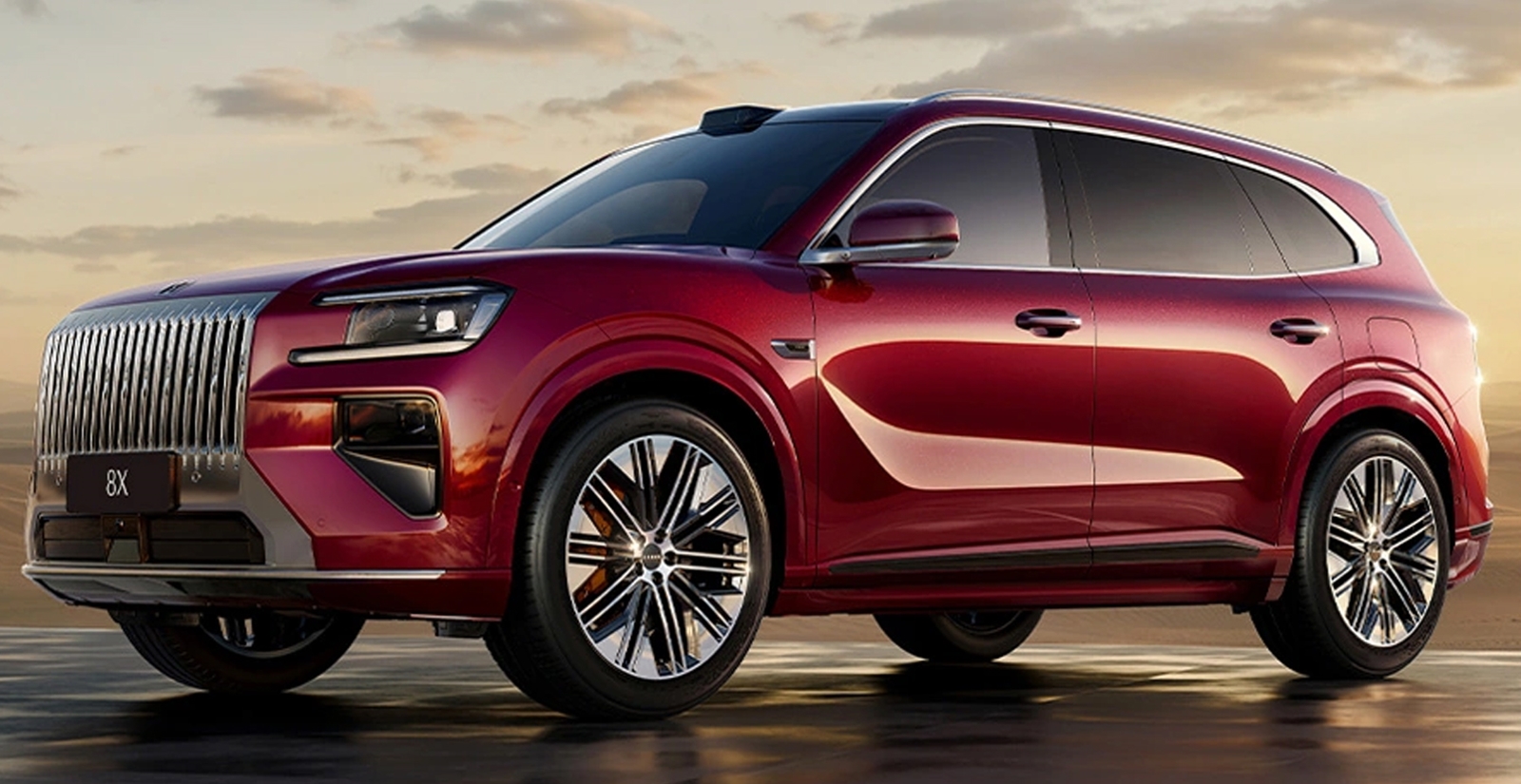 เปิดภาพจริง ZEEKR 8X สีแดงไวน์ “Powerful Elegance” SUV เรือธง Super Electric Hybrid ยาว 5.1 เมตร