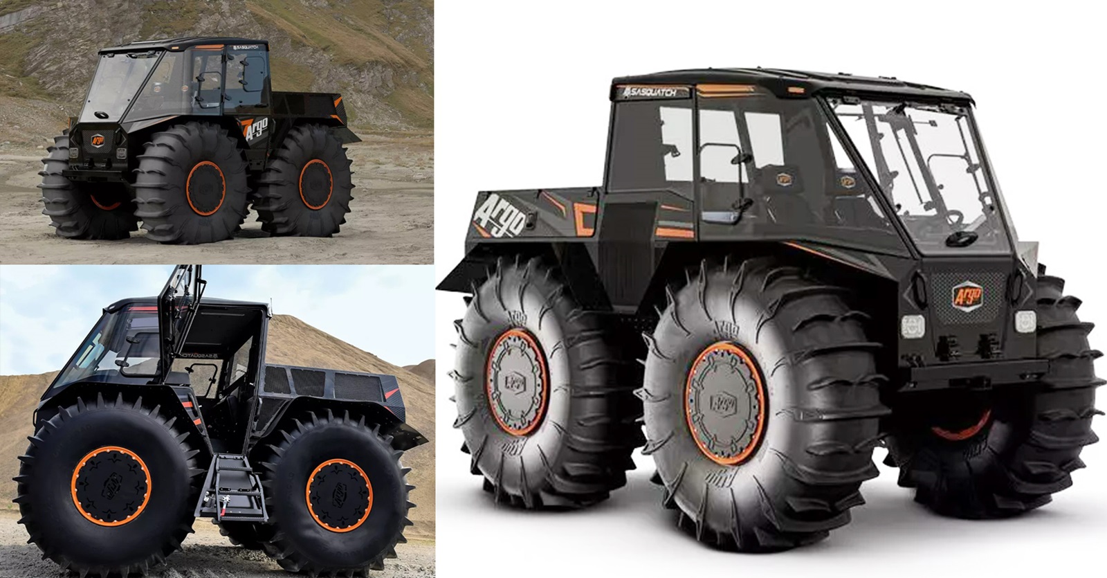 ARGO Sasquatch XTX “ปิกอัพสะเทินน้ำสะเทินบก” จากแคนาดา ยาง 71 นิ้ว ลุยหิมะ-โคลน-ทะเลสาบได้จริง