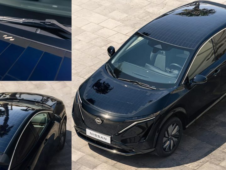 รถ EV ที่ผลิตไฟฟ้าเองได้ 23 กม./วัน แนวคิด NISSAN Ariya พลังงานแสงอาทิตย์ ลดการชาร์จสูงสุด 65%