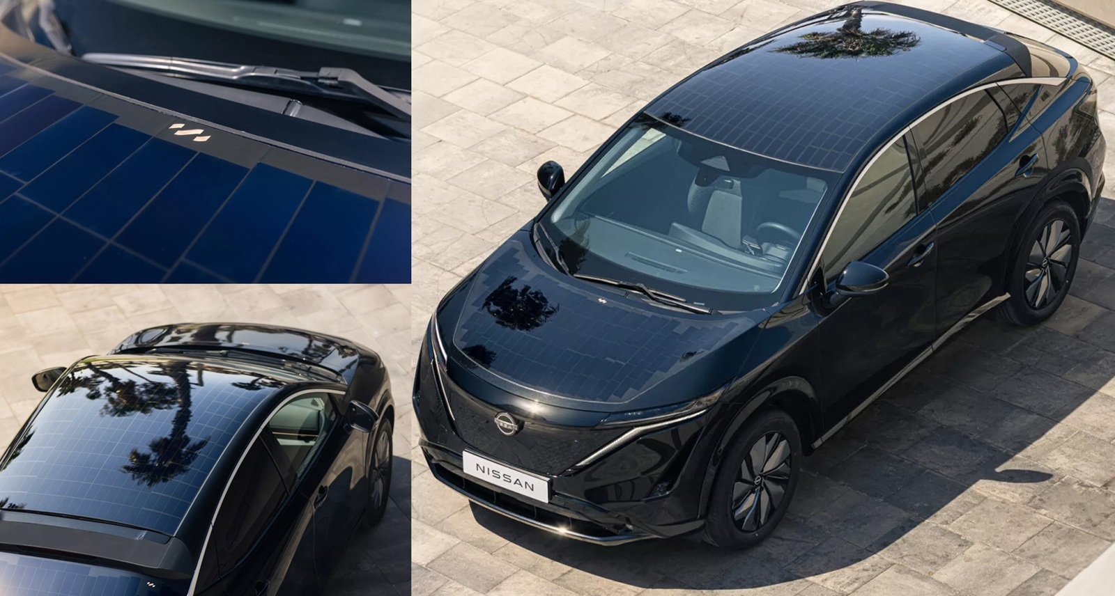 รถ EV ที่ผลิตไฟฟ้าเองได้ 23 กม./วัน แนวคิด NISSAN Ariya พลังงานแสงอาทิตย์ ลดการชาร์จสูงสุด 65%