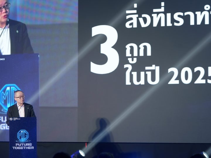 MG ผงาดอันดับ 5 ตลาดรถยนต์ไทย ยอดขายโต 57% เดินหน้าสู่เป้า 30,000 คัน ในปี 2026