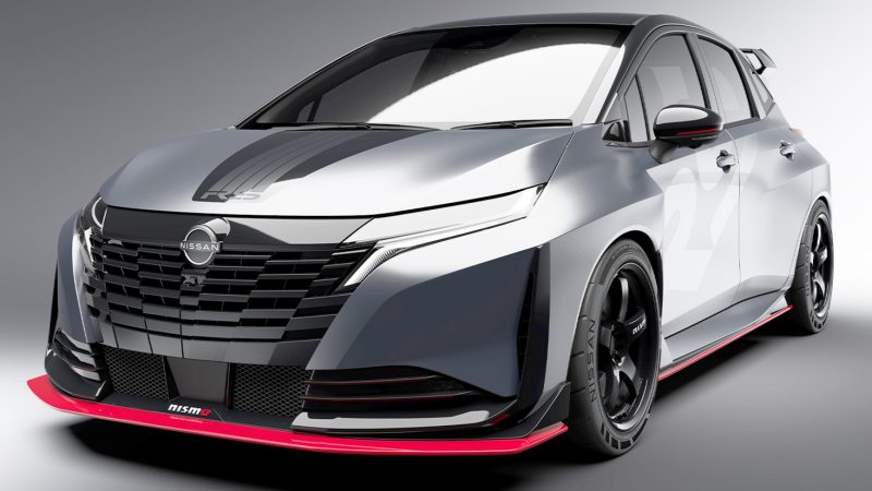 Nissan Aura NISMO RS Concept ที่ Tokyo Auto Salon 2026: ฮอตแฮทช์ e-POWER สายซิ่งตัวจริง