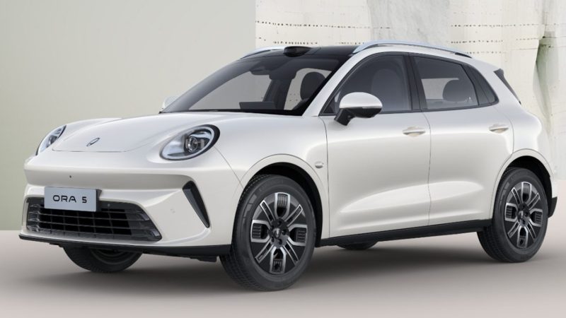 ลุ้นราคาไทย 6xx,xxx บาท เปิดตัวมีนาคมนี้! ORA 5 EV SUV ไฟฟ้าใหม่ 480 – 580 กม./ชาร์จ CLTC