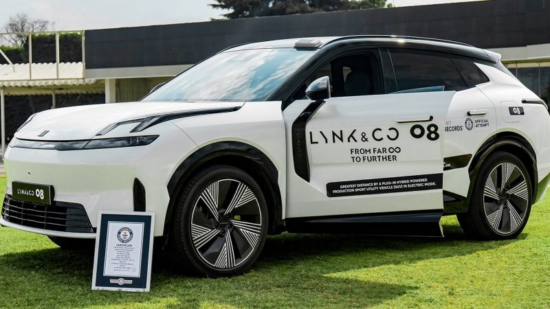 สถิติโลกวิ่งไฟฟ้า 293 กม. LYNK & CO 08 PHEV SUV ระยะทางไฟฟ้าล้วนไกลสุดในโลก