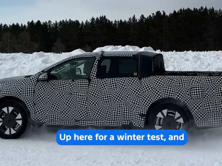 FORD ปล่อยทีเซอร์ทดสอบวิ่งกระบะไฟฟ้า ก่อนเปิดตัวในสหรัฐฯ พ่วงแบต LFP