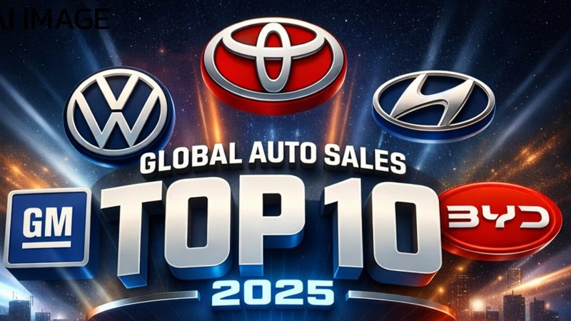 10 แบรนด์รถยนต์ยอดขายสูงสุดในโลก ประจำปี 2025 TOYOTA ยังนำที่ 1 VW อันดับ 2